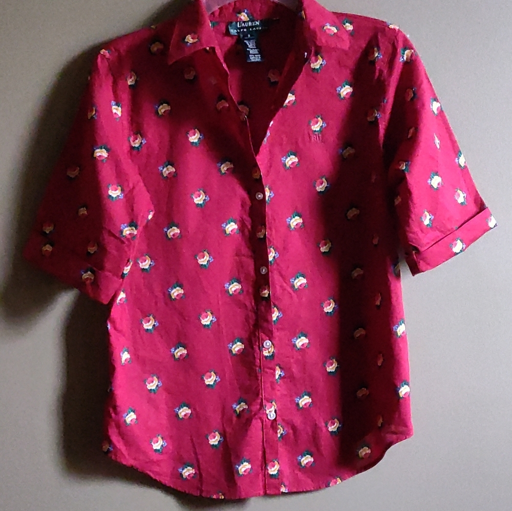 Lauren Ralph Lauren Flower Top S